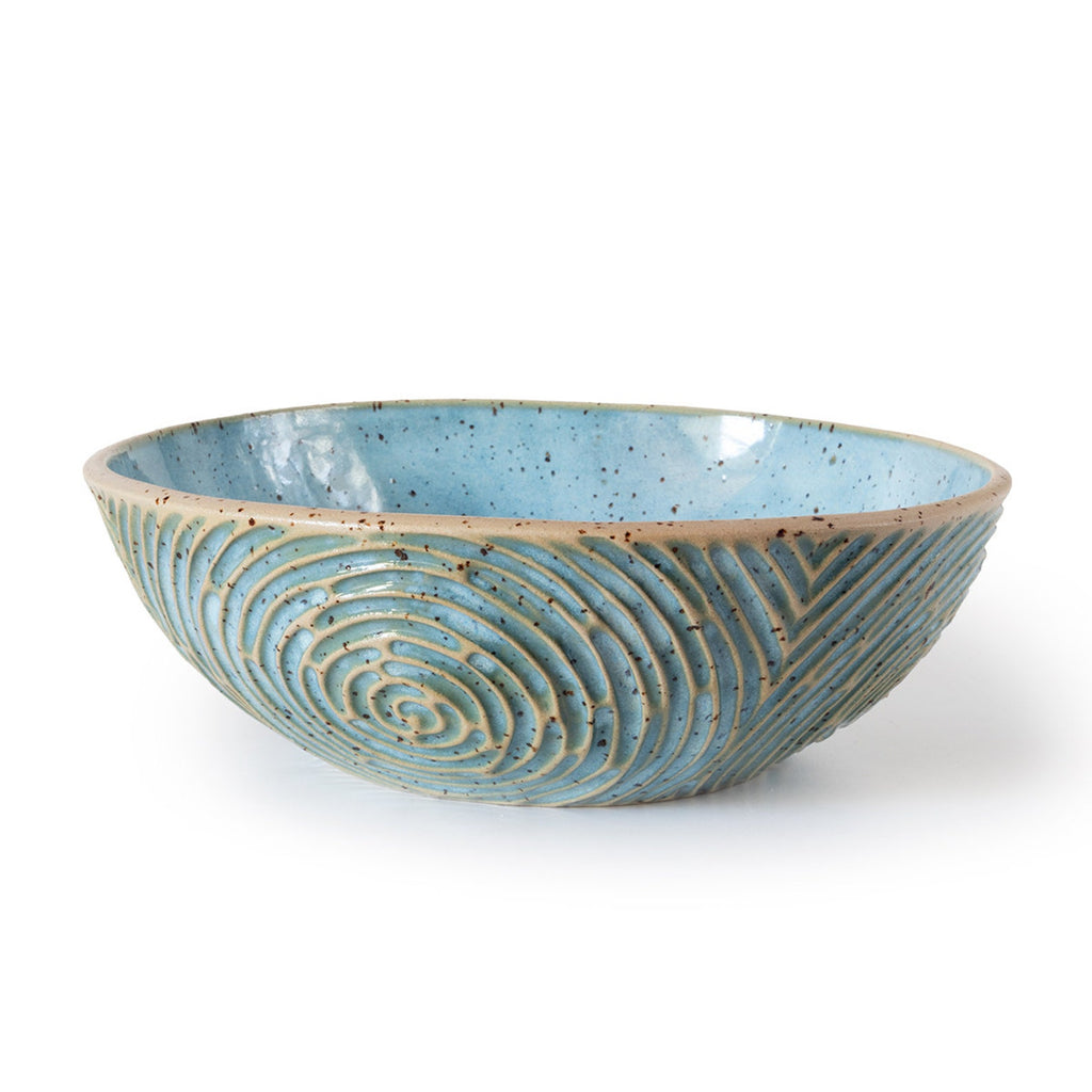 Arc Carved Serving Bowl by Lunora — product view