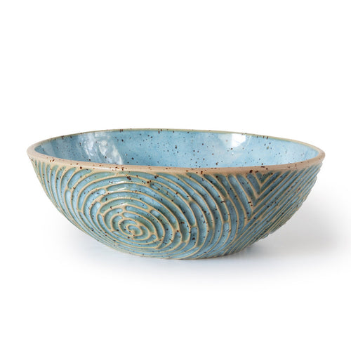 Arc Carved Serving Bowl by Lunora — product view